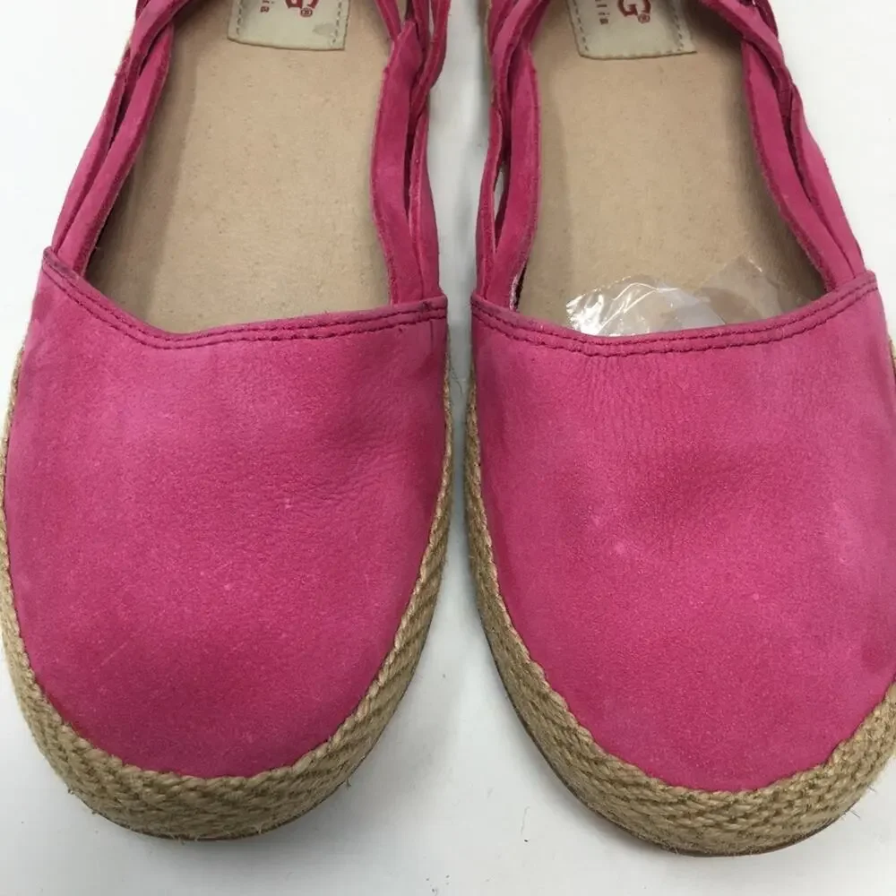 Ugg Cicily Pink Huarache Espadrilles  6